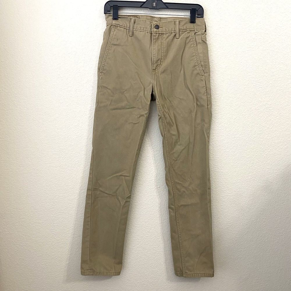 Levi's 511 Jeans Mens Size 28x30 (29) Slim Leg Khaki 51185-0044